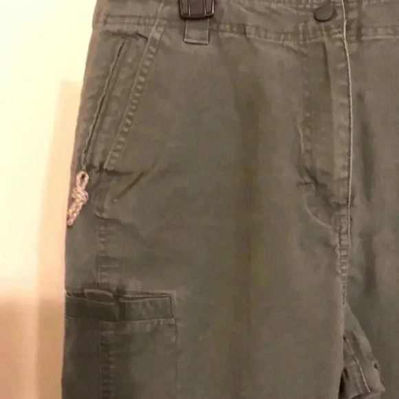 L.L.Bean green cotton/spandex pants.  Size 12 - Picture 2 of 8